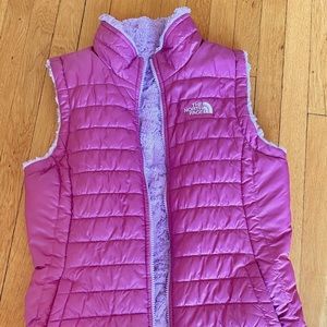 The North Face Reversible Vest girls large (14/16)